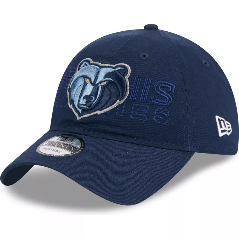 gorra-curva-azul-marino-ajustable-9twenty-draft-edition-2023-de-memphis-grizzlies-nba-de-new-era
