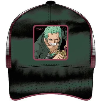 Gorra trucker verde y negra Roronoa Zoro ZOR5 One Piece de Capslab