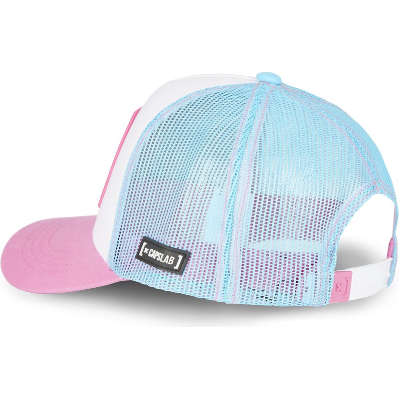 Gorra Trucker Blanca Azul Y Rosa Tony Tony Chopper Cho One Piece De