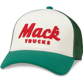 Gorra trucker blanca y verde snapback Mack Trucks Riptide Valin de American Needle