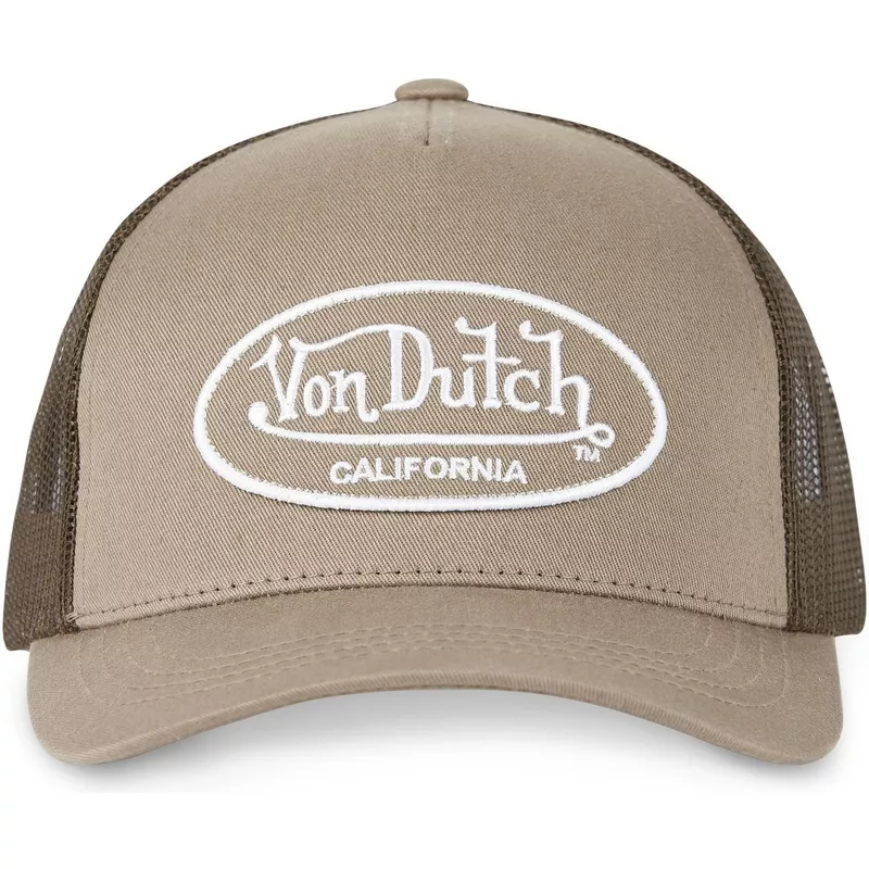 gorra-trucker-marron-ajustable-lof-b3-de-von-dutch