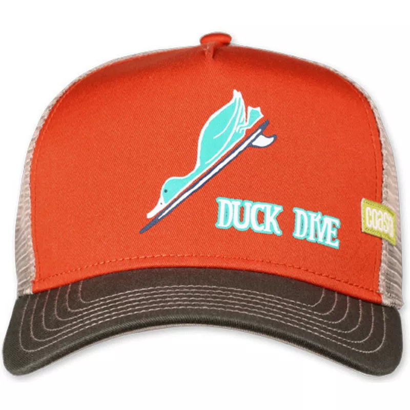 gorra-trucker-naranja-duck-dive-hft-de-coastal