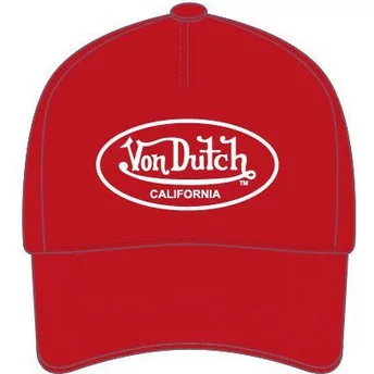 Gorra curva roja ajustable LOF C6 de Von Dutch