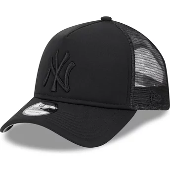 Gorra trucker negra con logo negro 9FORTY A Frame All Day Trucker de New York Yankees MLB de New Era