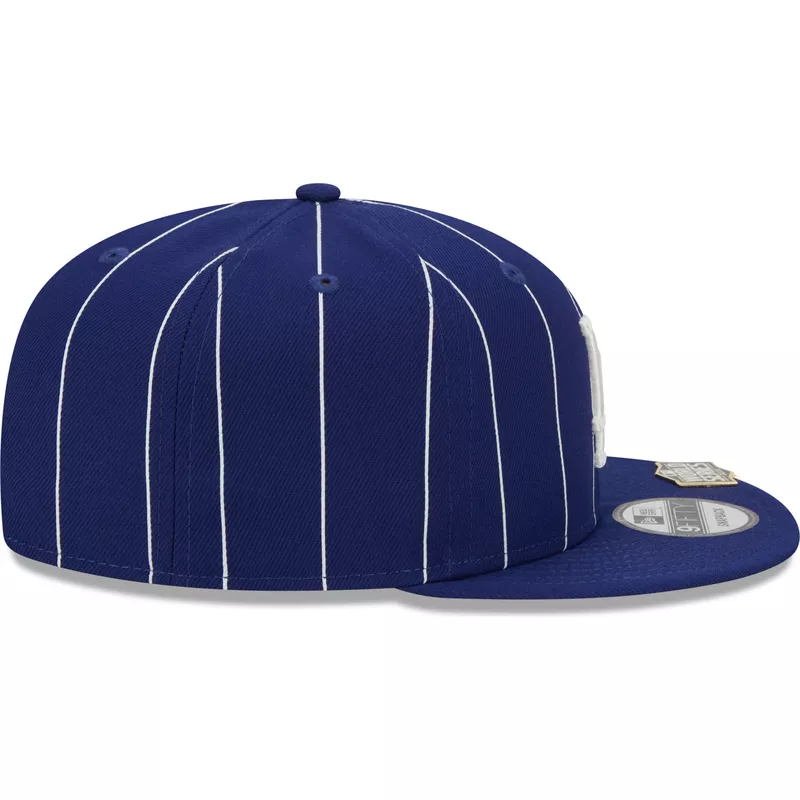 gorra-plana-azul-snapback-9fifty-pinstripe-visor-clip-de-los-angeles-dodgers-mlb-de-new-era