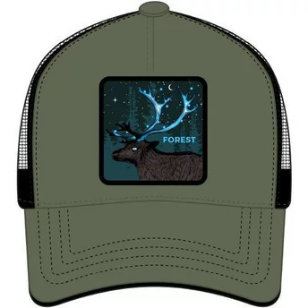 Gorra trucker verde y negra ciervo Forest FOR2 Fantastic Beasts de Capslab