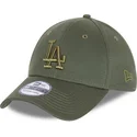 gorra-curva-verde-ajustada-con-logo-verde-39thirty-league-essential-de-los-angeles-dodgers-mlb-de-new-era