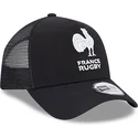 gorra-trucker-negra-a-frame-monochrome-de-french-rugby-federation-ffr-de-new-era