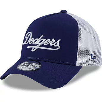 Gorra trucker azul A Frame Team Script de Los Angeles Dodgers MLB de New Era