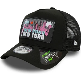 gorra-trucker-negra-a-frame-repreve-license-plate-de-new-york-de-new-era