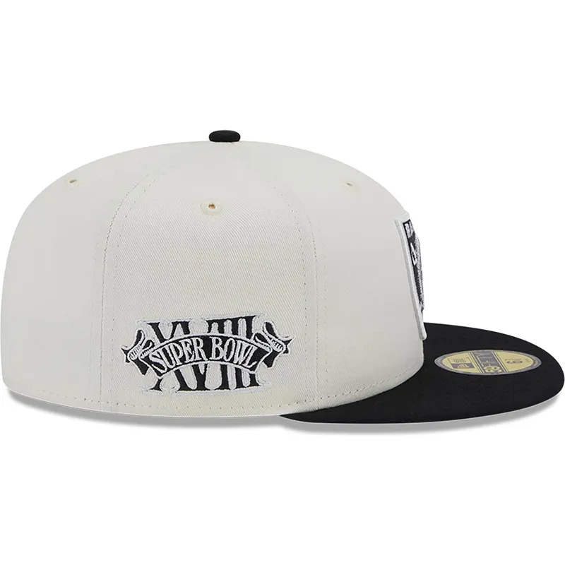 Casquette New Era 59Fifty - Las Vegas Raiders (couronne Rétro, Cache-oreilles & Cache-cou)