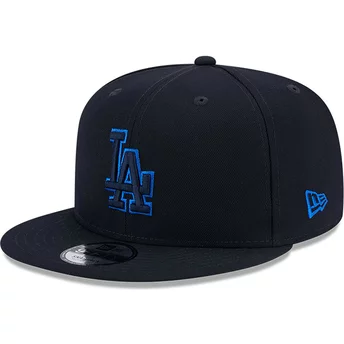 Gorra plana azul marino snapback 9FIFTY Repreve de Los Angeles Dodgers MLB de New Era