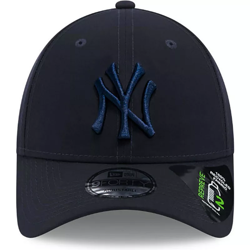 gorra-curva-azul-marino-ajustable-con-logo-azul-marino-9forty-repreve-de-new-york-yankees-mlb-de-new-era