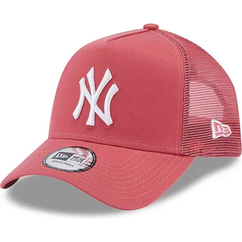 Gorra trucker rosa A Frame League Essential de New York Yankees MLB de New Era