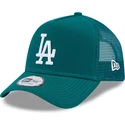 gorra-trucker-verde-a-frame-league-essential-de-los-angeles-dodgers-mlb-de-new-era