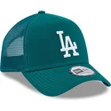 gorra-trucker-verde-a-frame-league-essential-de-los-angeles-dodgers-mlb-de-new-era