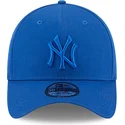 gorra-curva-azul-ajustada-con-logo-azul-39thirty-league-essential-de-new-york-yankees-mlb-de-new-era