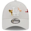 gorra-curva-beige-ajustable-9forty-koi-fish-de-los-angeles-dodgers-mlb-de-new-era