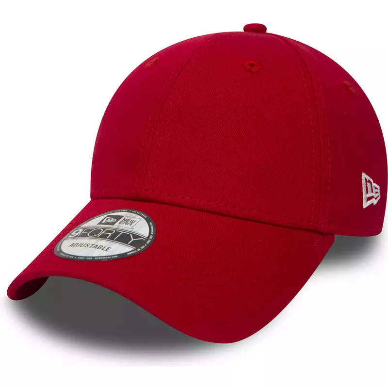 gorra-curva-roja-ajustable-9forty-basic-flag-de-new-era