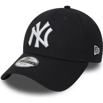 Gorra curva azul marino ajustable para niño 9FORTY Essential de New York Yankees MLB de New Era
