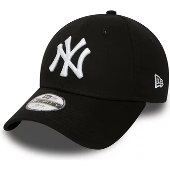 Gorra curva negra ajustable para niño 9FORTY Essential de New York Yankees MLB de New Era