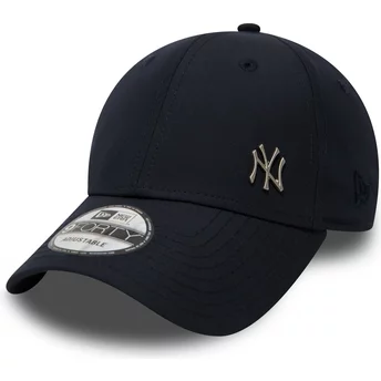 Gorra curva azul marino ajustable 9FORTY Flawless Logo de New York Yankees MLB de New Era