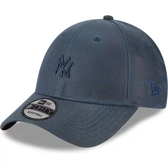 Gorra curva azul marino ajustable con logo azul marino 9FORTY Millerain de New York Yankees MLB de New Era