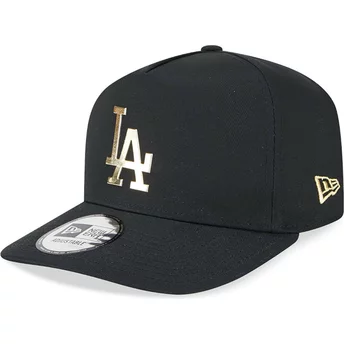 Gorra curva negra snapback A Frame Foil Pack de Los Angeles Dodgers MLB de New Era