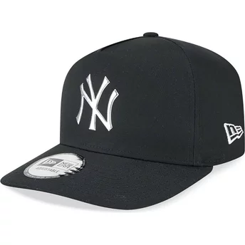 Gorra curva negra snapback A Frame Foil Pack de New York Yankees MLB de New Era