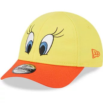 Gorra curva amarilla y naranja ajustable para niño 9FORTY de Piolín Looney Tunes de New Era