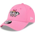 gorra-curva-rosa-ajustable-para-nino-9forty-de-petalo-burbuja-y-cactus-las-supernenas-de-new-era