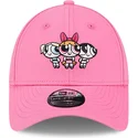 gorra-curva-rosa-ajustable-para-nino-9forty-de-petalo-burbuja-y-cactus-las-supernenas-de-new-era