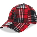 gorra-curva-roja-ajustable-con-logo-negro-9forty-check-de-los-angeles-dodgers-mlb-de-new-era