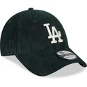 gorra-curva-verde-ajustable-con-logo-beige-9forty-wide-cord-de-los-angeles-dodgers-mlb-de-new-era