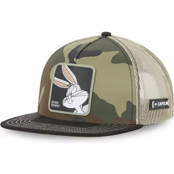 Gorra plana trucker camuflaje Bugs Bunny LOO8 BUN Looney Tunes de Capslab