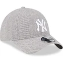 gorra-curva-gris-ajustable-9twenty-herringbone-de-new-york-yankees-mlb-de-new-era