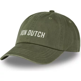 Gorra curva verde ajustable DC K de Von Dutch