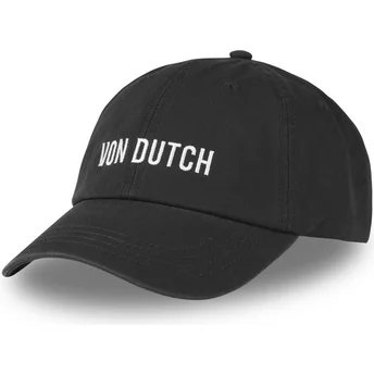 Gorra curva negra ajustable DC B de Von Dutch