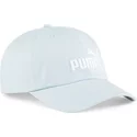 gorra-curva-azul-claro-ajustable-essentials-no1-de-puma