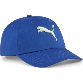 Gorra curva azul ajustable para niño Essentials Cat Logo de Puma