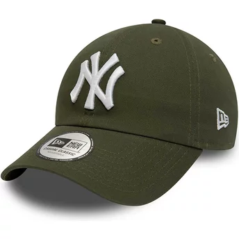 Gorra curva verde ajustable 9TWENTY League Essential de New York Yankees MLB de New Era