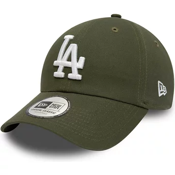 Gorra curva verde ajustable 9TWENTY League Essential de Los Angeles Dodgers MLB de New Era