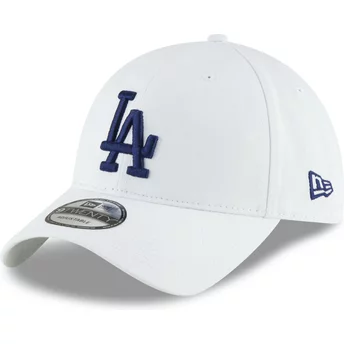Gorra curva blanca ajustable con logo azul 9TWENTY Core Classic de Los Angeles Dodgers MLB de New Era