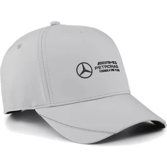 Gorra curva gris snapback BB de Mercedes Formula 1 de Puma