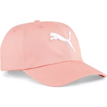 Gorra curva rosa ajustable Essentials Cat Logo BB de Puma