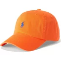 gorra-curva-naranja-ajustable-con-logo-azul-cotton-chino-classic-sport-de-polo-ralph-lauren