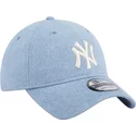 gorra-curva-azul-ajustable-9twenty-washed-denim-de-new-york-yankees-mlb-de-new-era