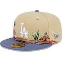 gorra-plana-marron-y-azul-ajustada-59fifty-team-landscape-de-los-angeles-dodgers-mlb-de-new-era
