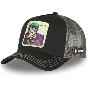 Gorra trucker negra y gris Joker JKR3 DC Comics de Capslab