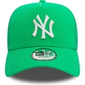 gorra-trucker-verde-a-frame-league-essential-de-new-york-yankees-mlb-de-new-era